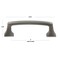 Gliderite Hardware 3 in. Center to Center Classic Base Pull Cabinet Hardware Handle - 87380-BP 87380-BP-1 - alternate 4